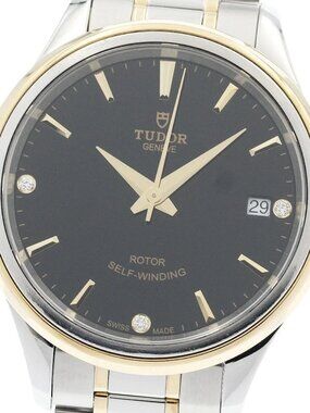 TUDOR style 12303 Date 3P diamond black Dial Automatic Boy's Watch_940366